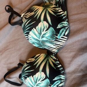 Tropical Leaf Print Bra size 32 C women’s PINK Victoria secret